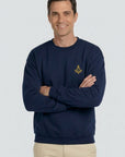 Embroidered Fleece Crew Sweatshirt