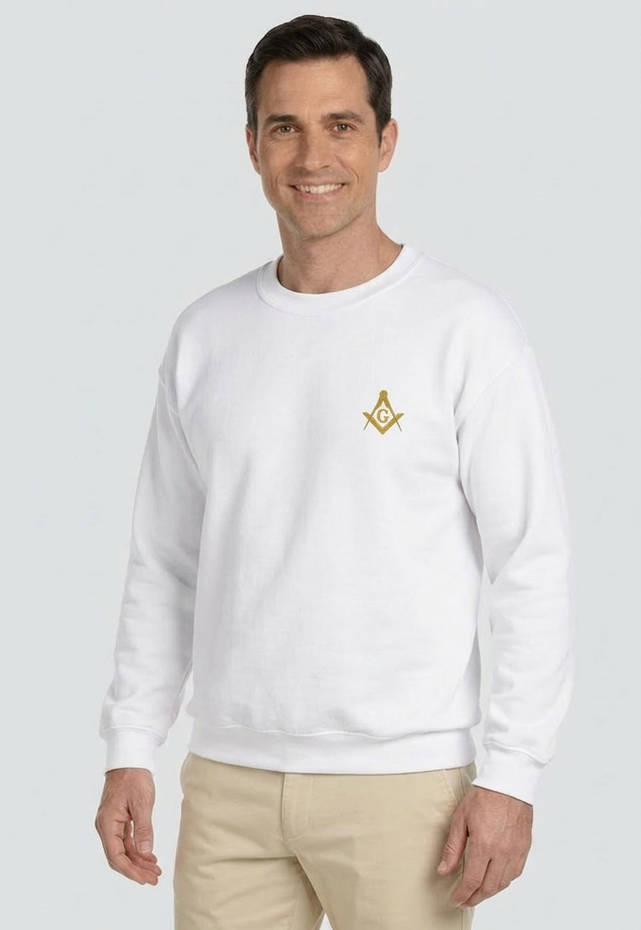 Embroidered Fleece Crew Sweatshirt
