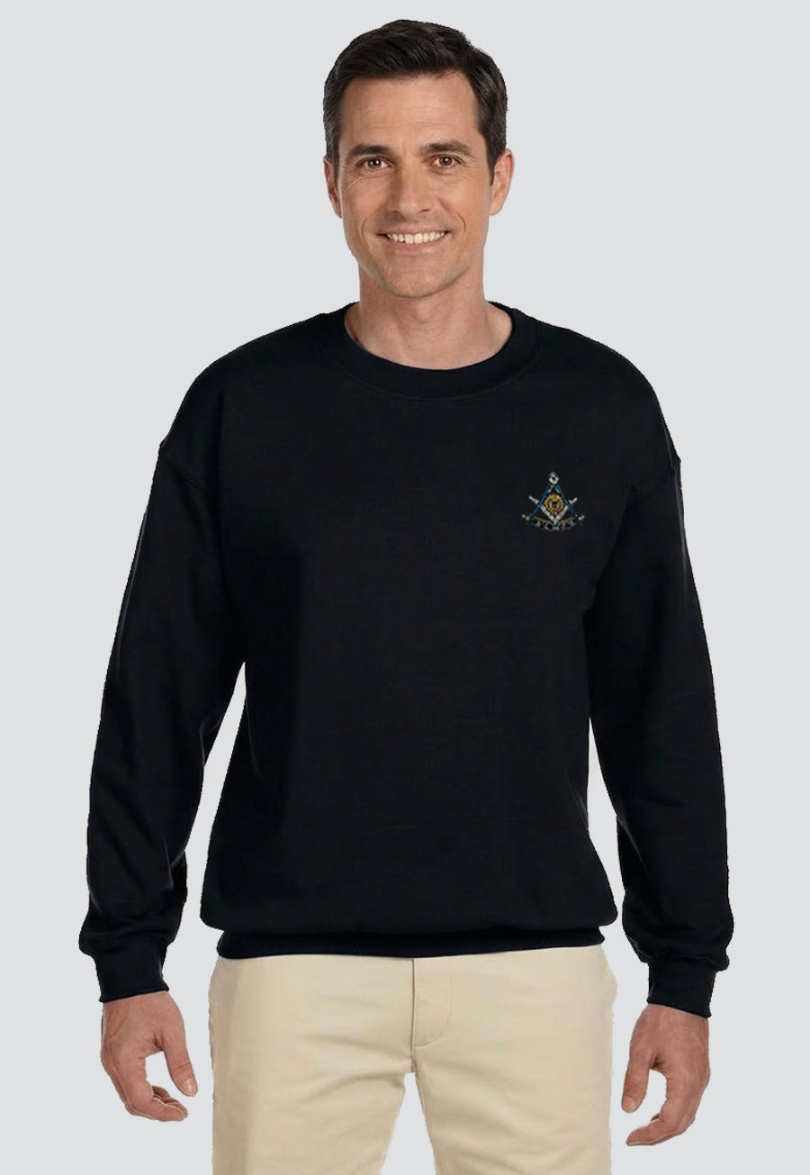 Embroidered Fleece Crew Sweatshirt