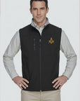 Masonic Men's Embroidered Masonic Soft Shell Vest *Pick Your Design*