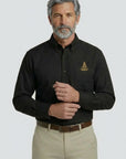 Gold Past Master Long Sleeve Button-Down