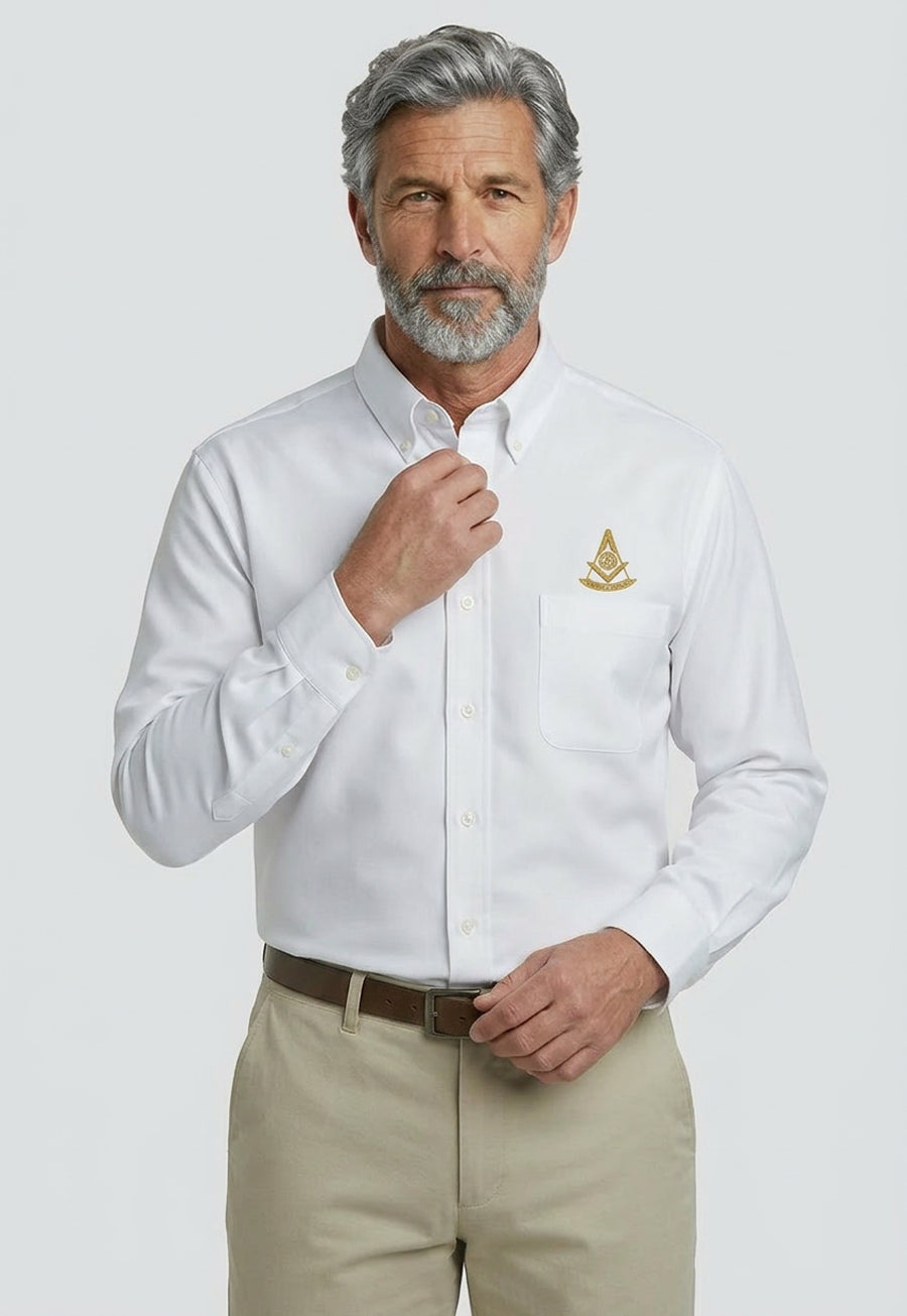 Gold Past Master Long Sleeve Button-Down