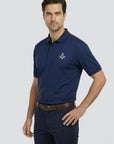 Silver Square And Compass Polo
