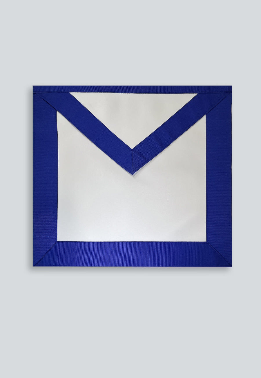 Blue Lodge Basic Master Mason Masonic Apron - [Blue &amp; White]