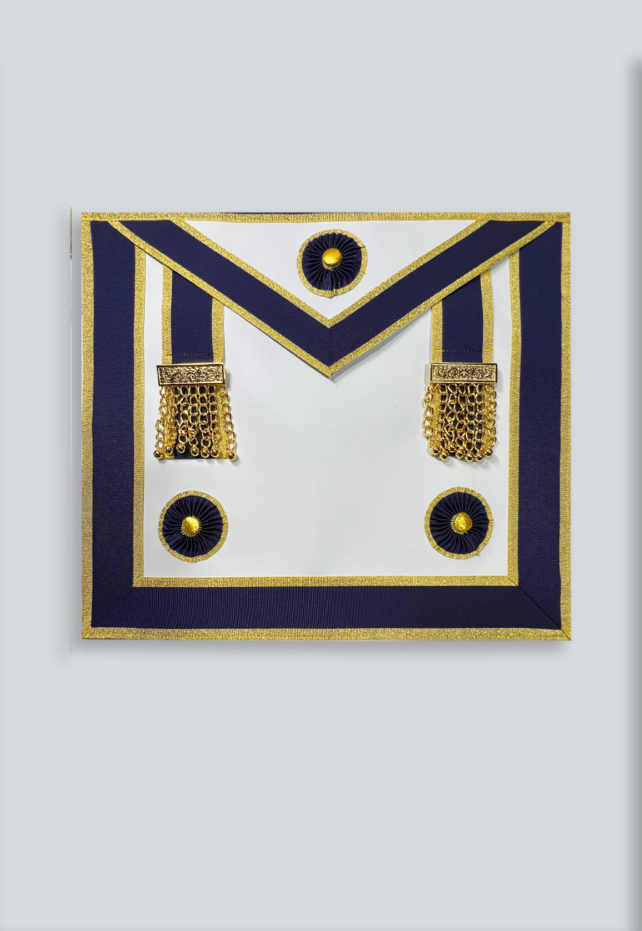 Master Mason Member Masonic Apron - [Blue &amp; White]