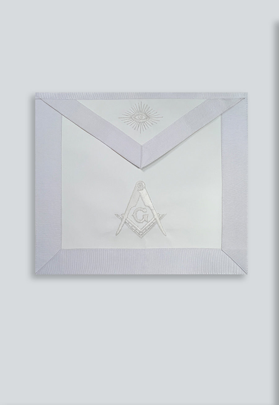 Master Mason Masonic Apron - [White]