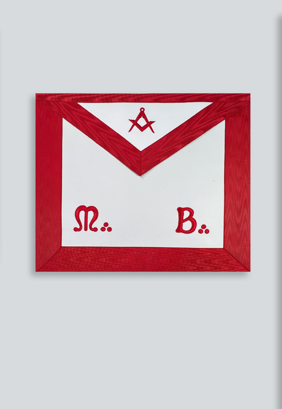 Master Mason Word Red Masonic Apron - [Red &amp; White]