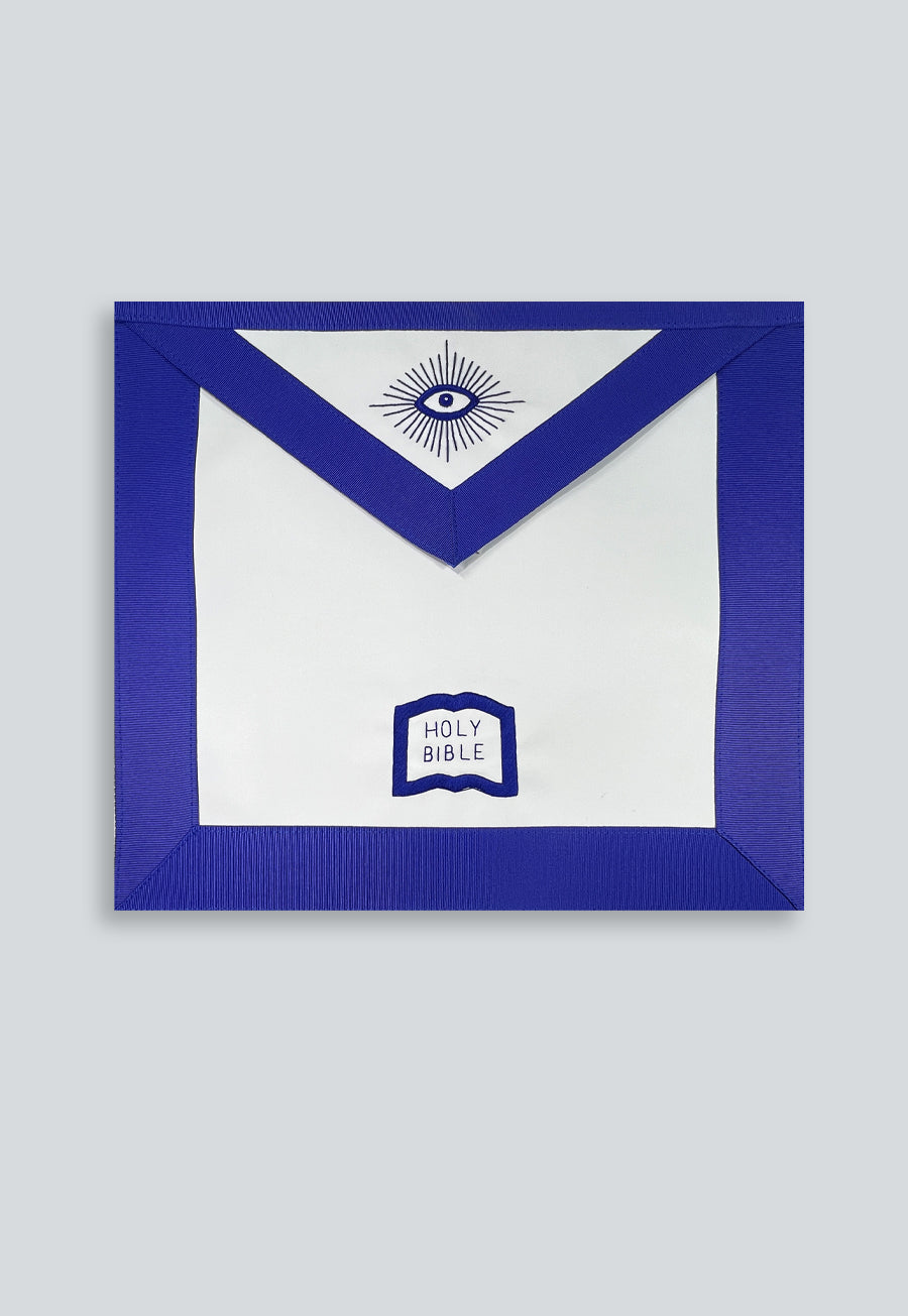 Orator Masonic Officer Apron - [Blue &amp; White]