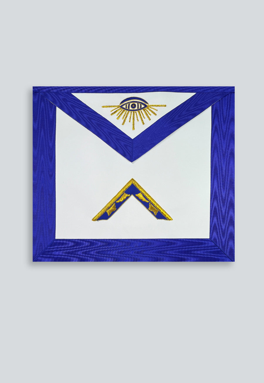 Master Masonic Officer Apron - [Blue &amp; White]