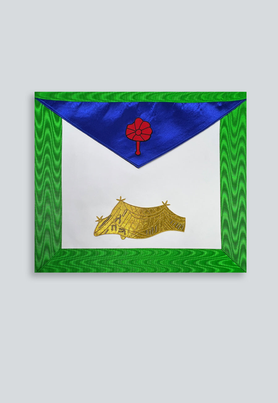 24th Degree Scottish Rite Masonic Apron - [Green & White]