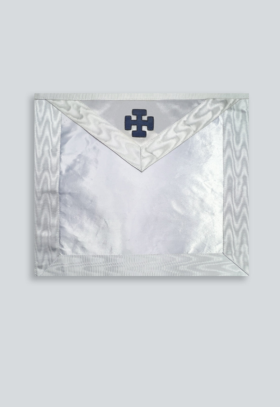 31st Degree with Blue Cross Scottish Rite Masonic Apron - [White]