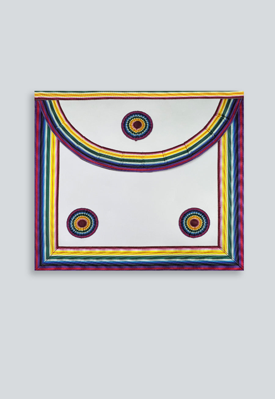 Royal Ark Mariner Masonic Apron - [Rainbow & White]