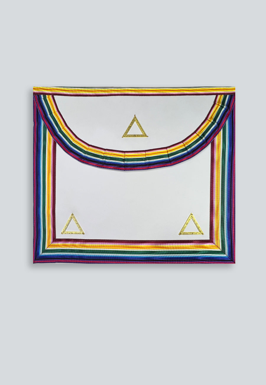 Fringed High Priest Royal Arch Masonic Apron w/Tassels - [Red & Gold]