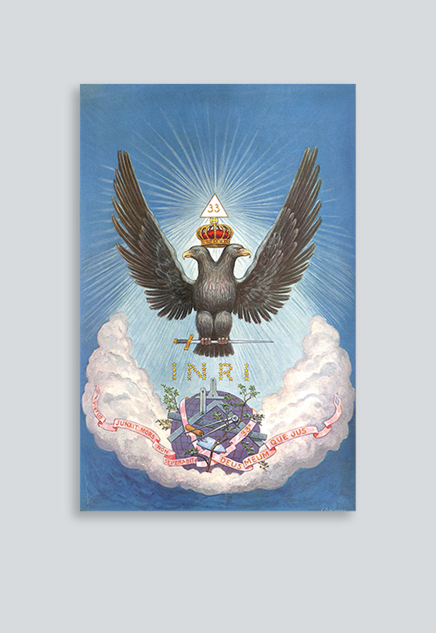 The Double-Headed Eagle - The Supreme Symbol Masonic Poster