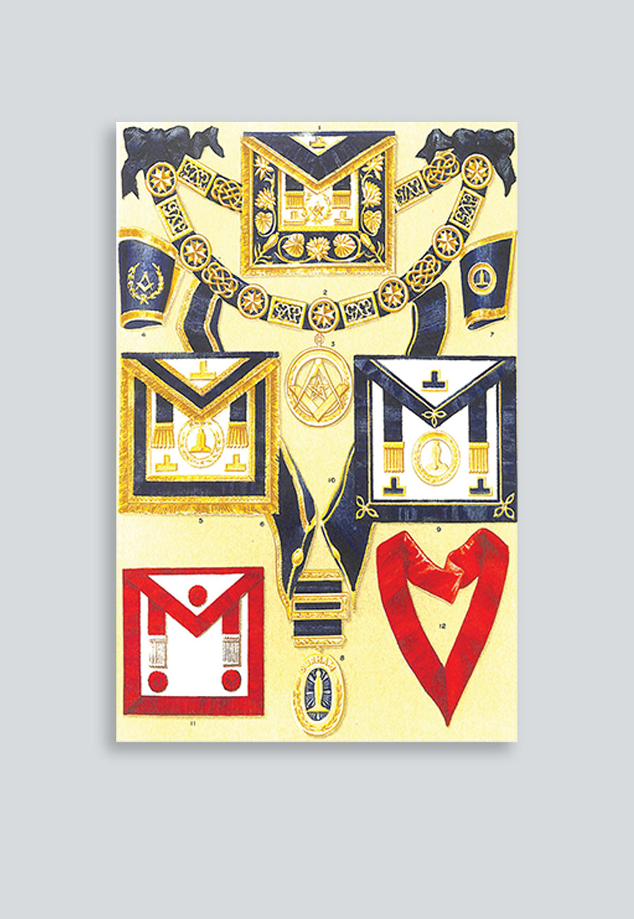 Provincial Grand Lodge Clothing (England) Masonic Regalia Poster