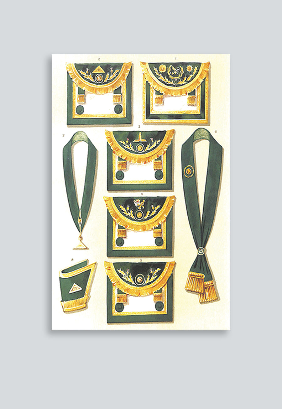 Clothing of the Grand Officers of the Grand Lodge of Scotland Masonic Regalia Poster