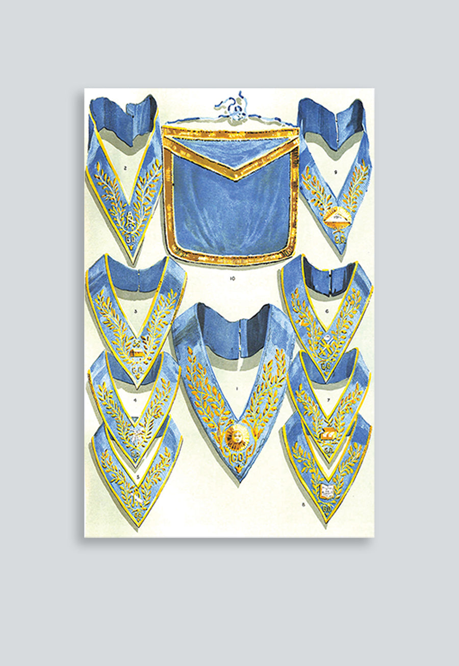 Grand Orient of Belgium Masonic Regalia Poster