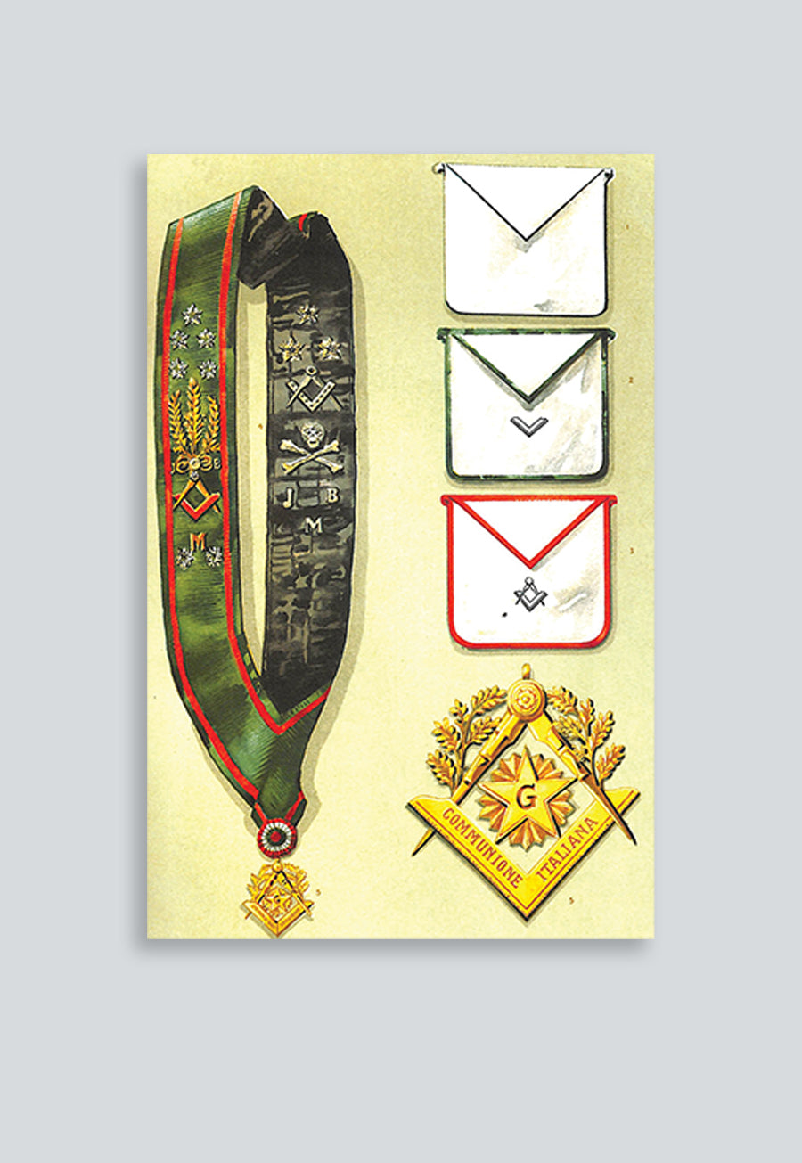 Grand Orient of Italy Masonic Regalia Poster