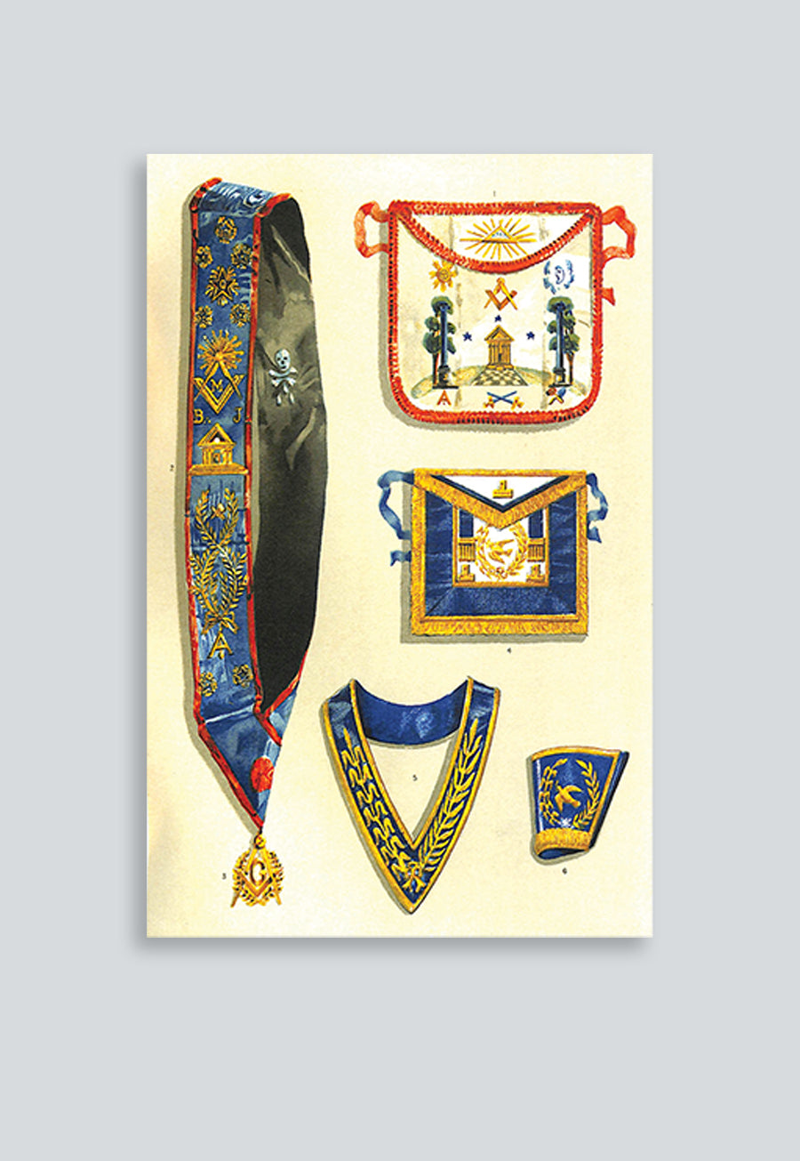 Grand Lodge of Greece Masonic Regalia Poster