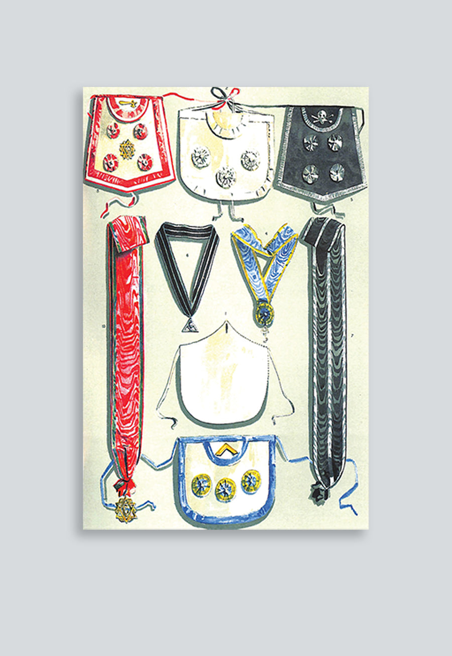 Grand Lodge of Denmark Masonic Regalia Poster