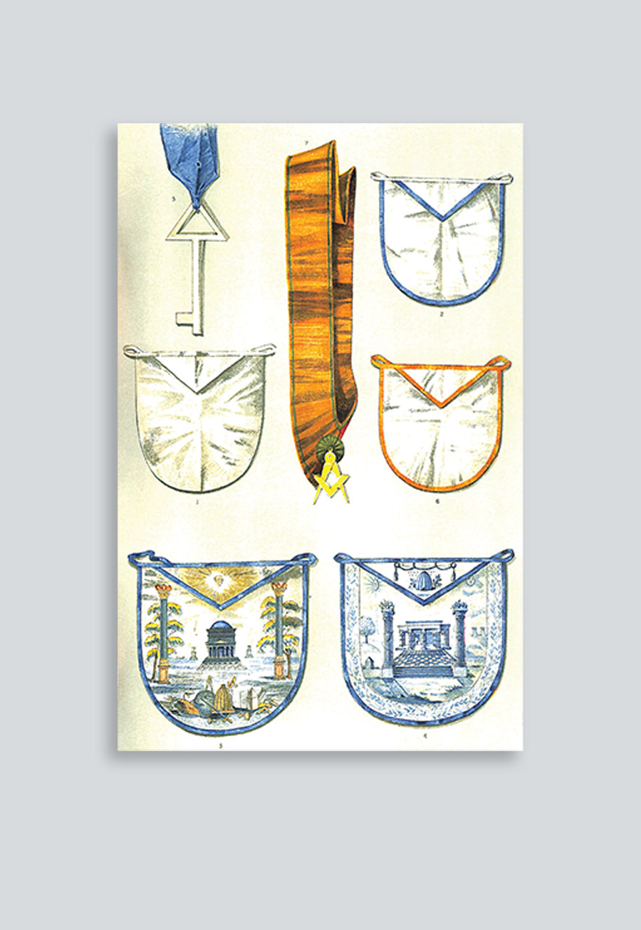 Grand Lodge of Hungary Masonic Regalia Poster
