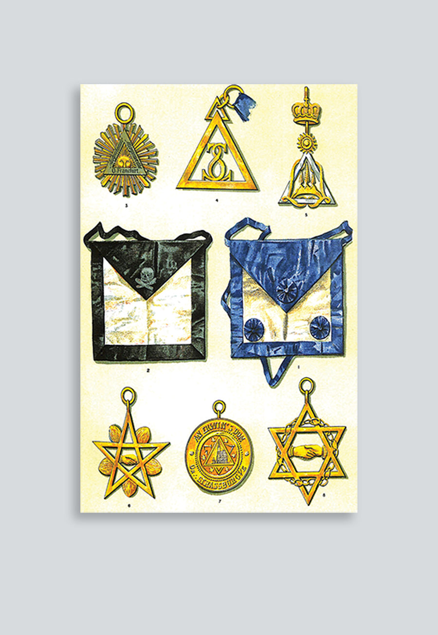 Grand Lodge of the Eclectic Union Frankfort-a-Maine Masonic Regalia Poster