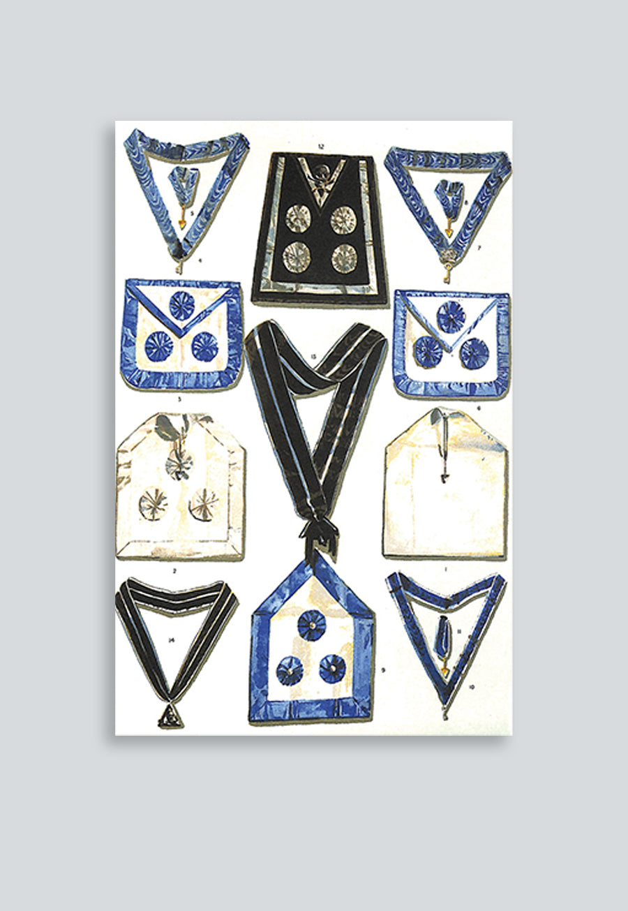 Grand Lodge of Norway Blue Lodge Masonic Regalia Poster