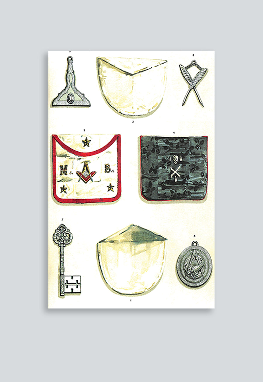 The ''Gran Oriente Nacional'' of Spain Masonic Regalia Poster
