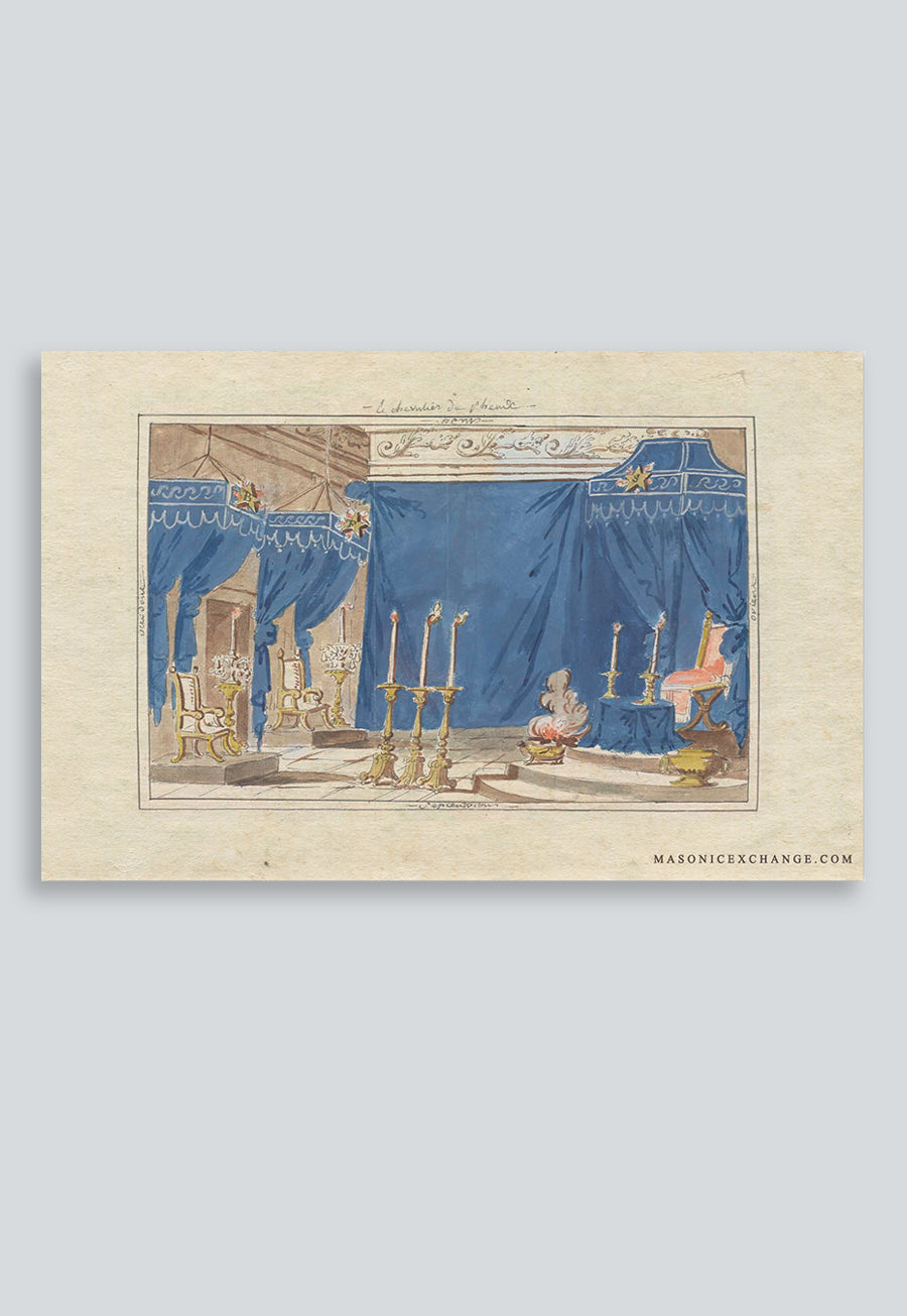 Masonic Poster Rite Scottish Memphis Misraim 55th Degree  Knight of the Phoenix