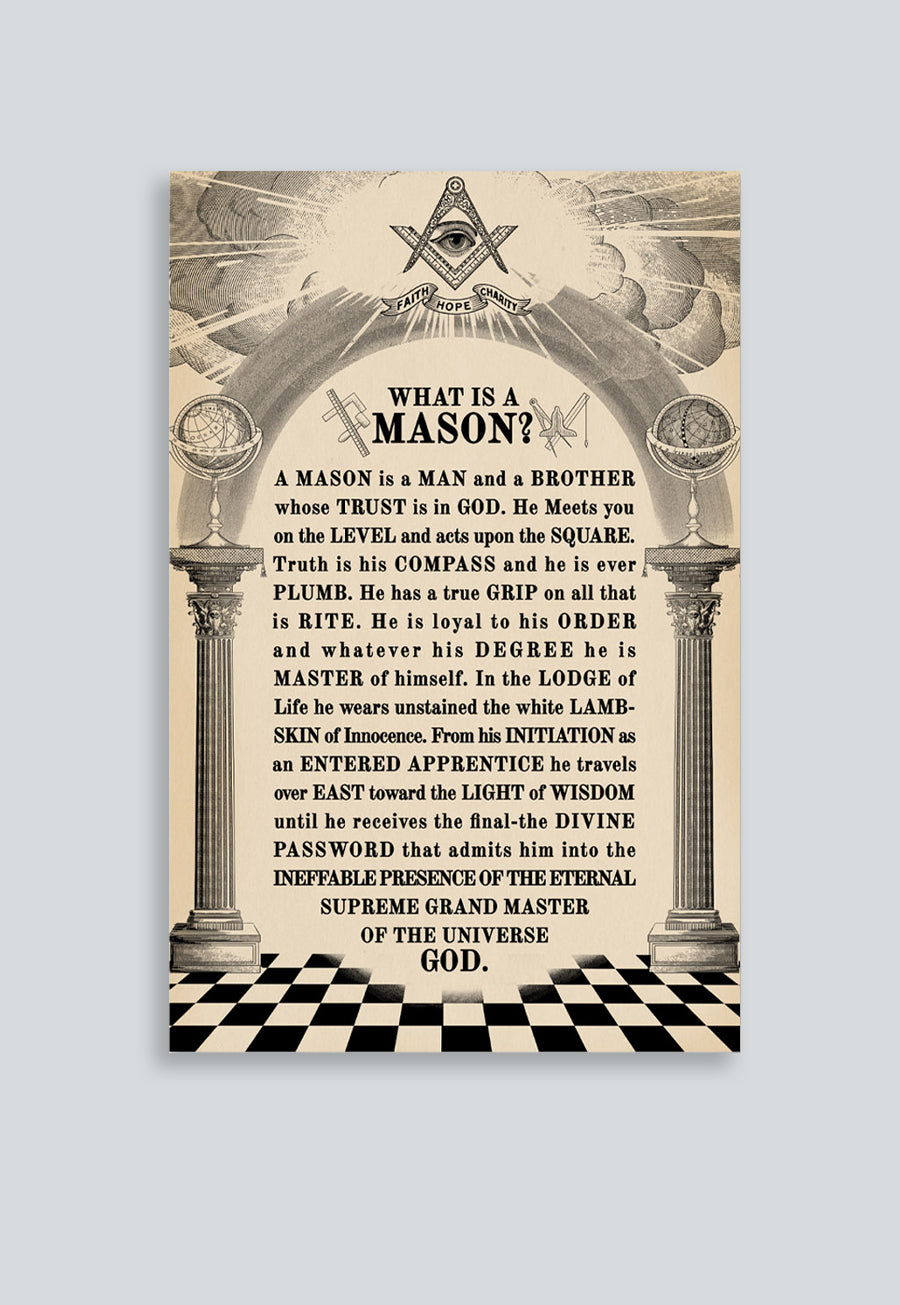 What Is A Mason Poster