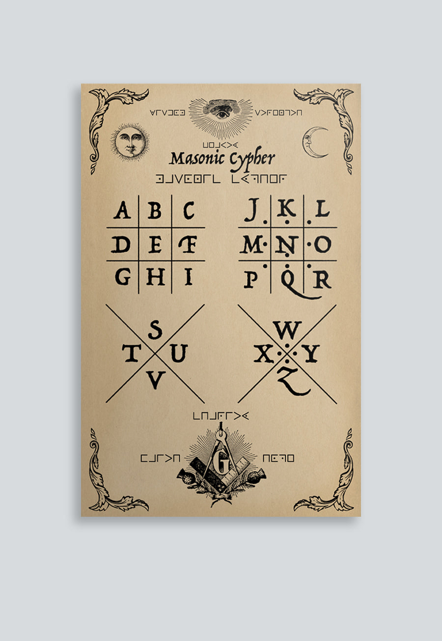 Masonic Cypher Poster