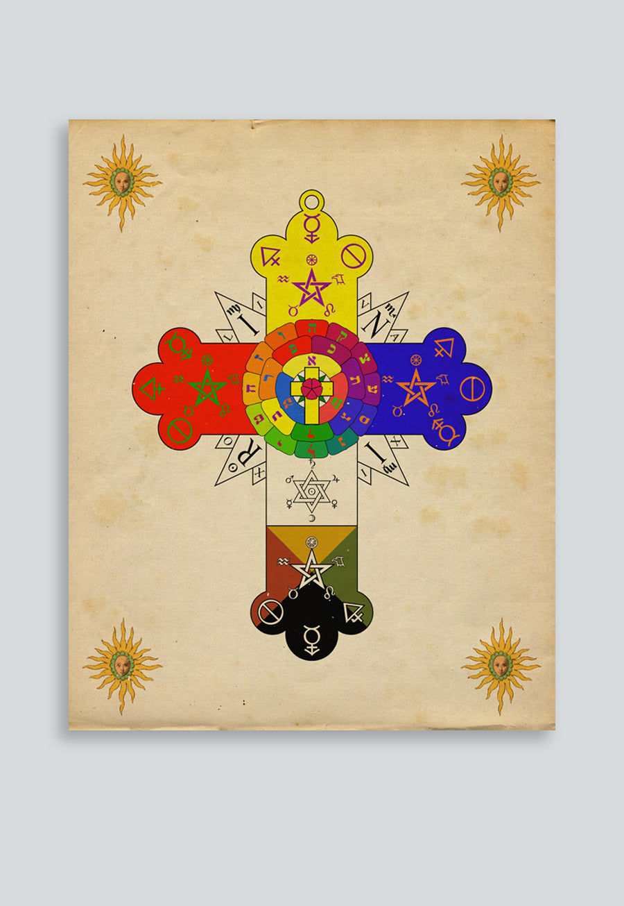Rosicrucian Cross Poster