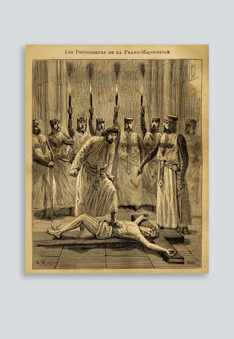 Anti-Mason Templar Ritual Poster