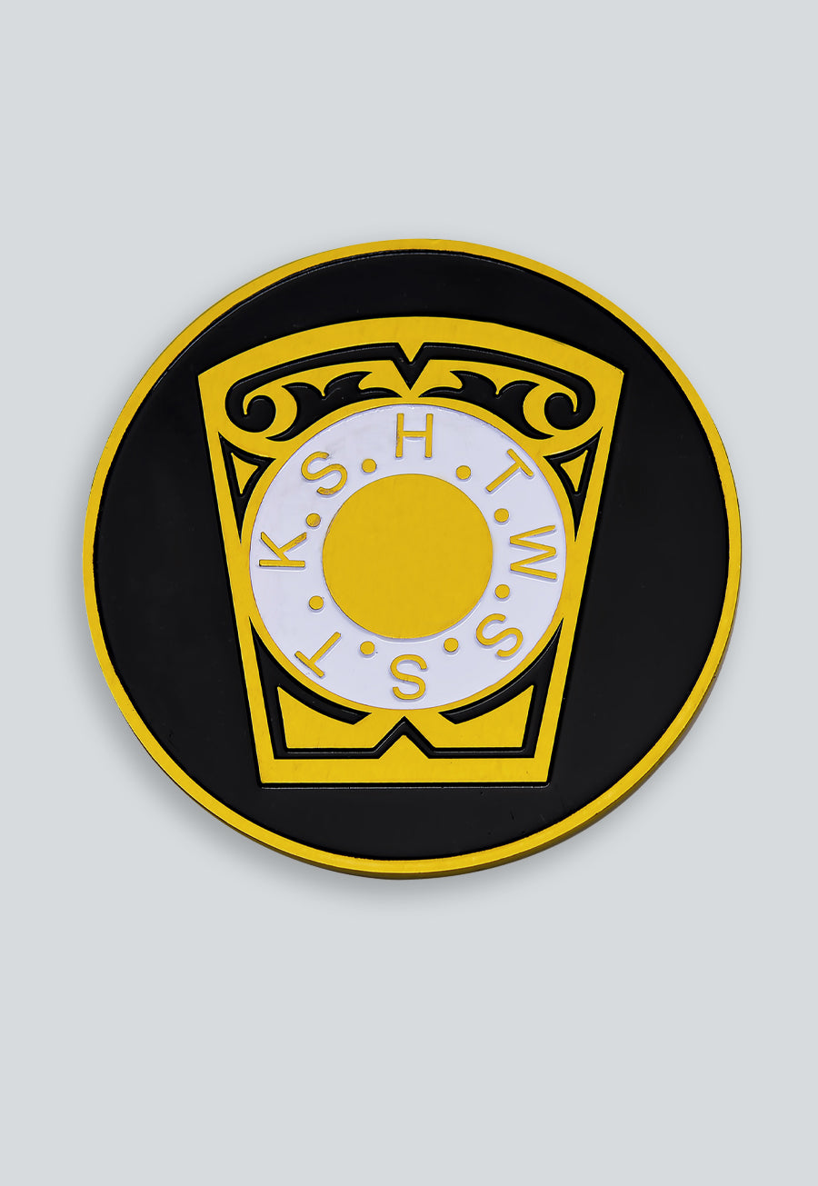 York Rite Keystone Round Masonic Auto Emblem - 