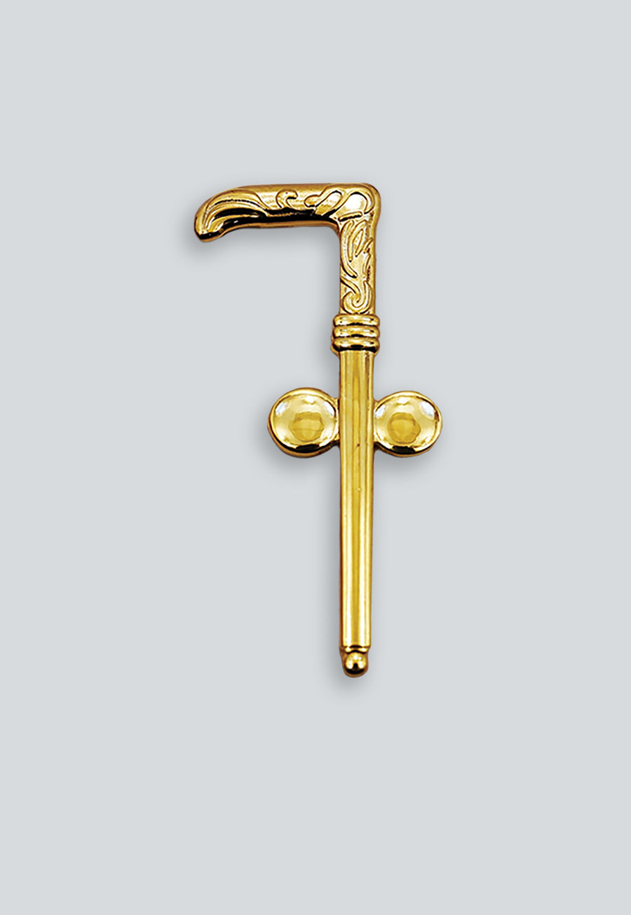 Tubal Cain Masonic Auto Emblem - [Gold][2 1/2'' Tall]