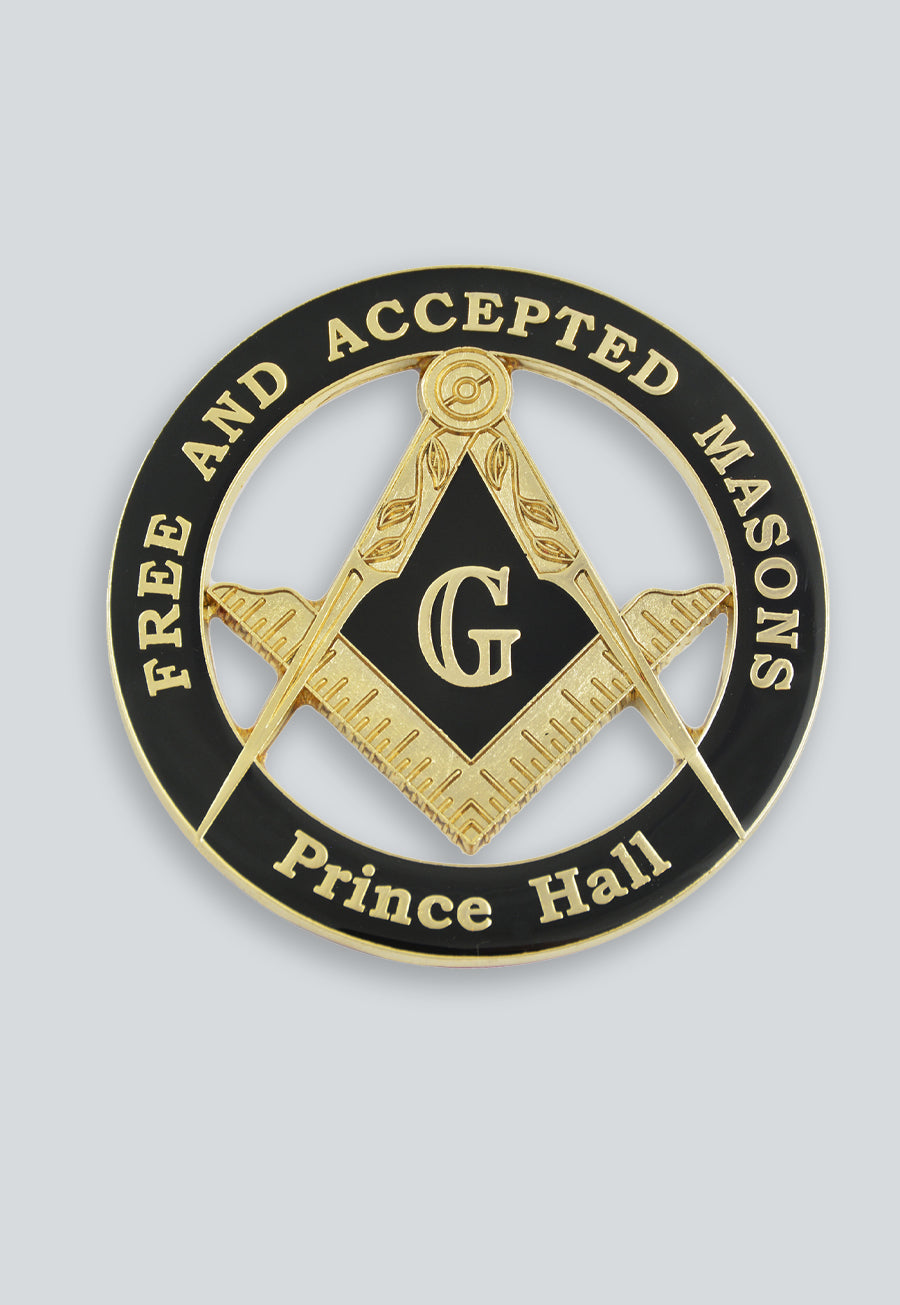 Prince Hall Free &amp; Accepted Masons Masonic Auto Emblem - 
