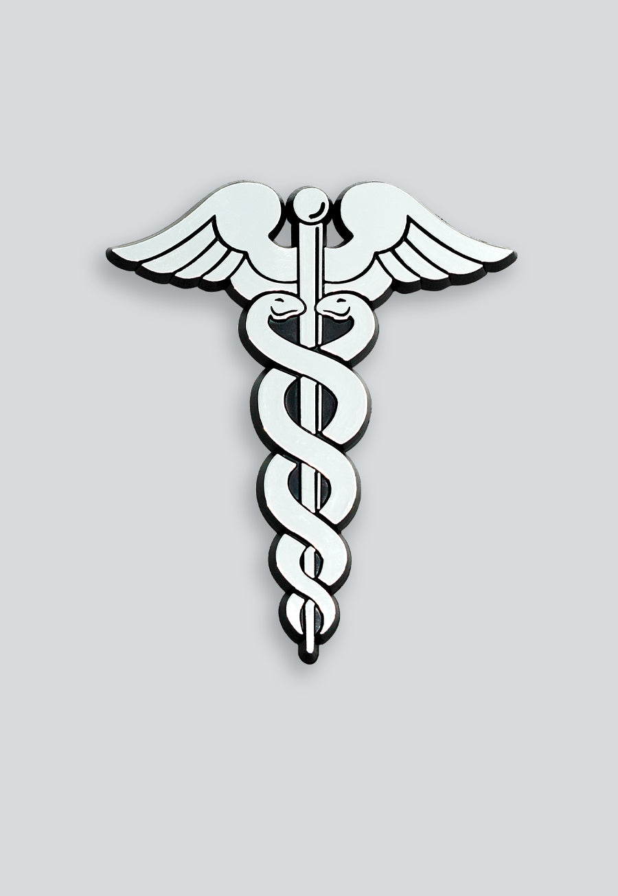 Caduceus Hermetic Masonic ABS Plastic Auto Emblem