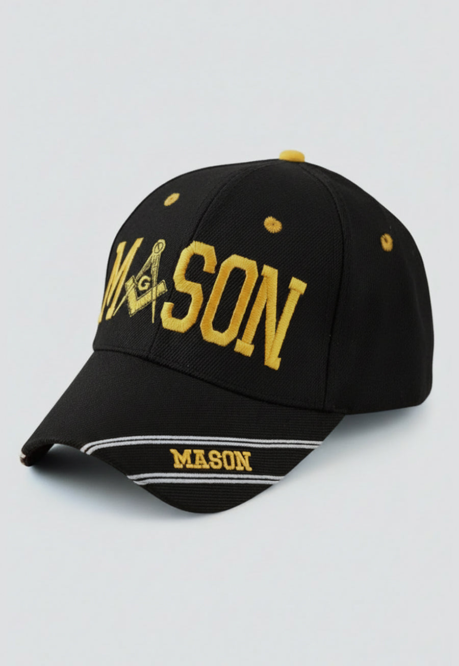 Mason Square &amp; Compass Masonic Adjustable Baseball Cap