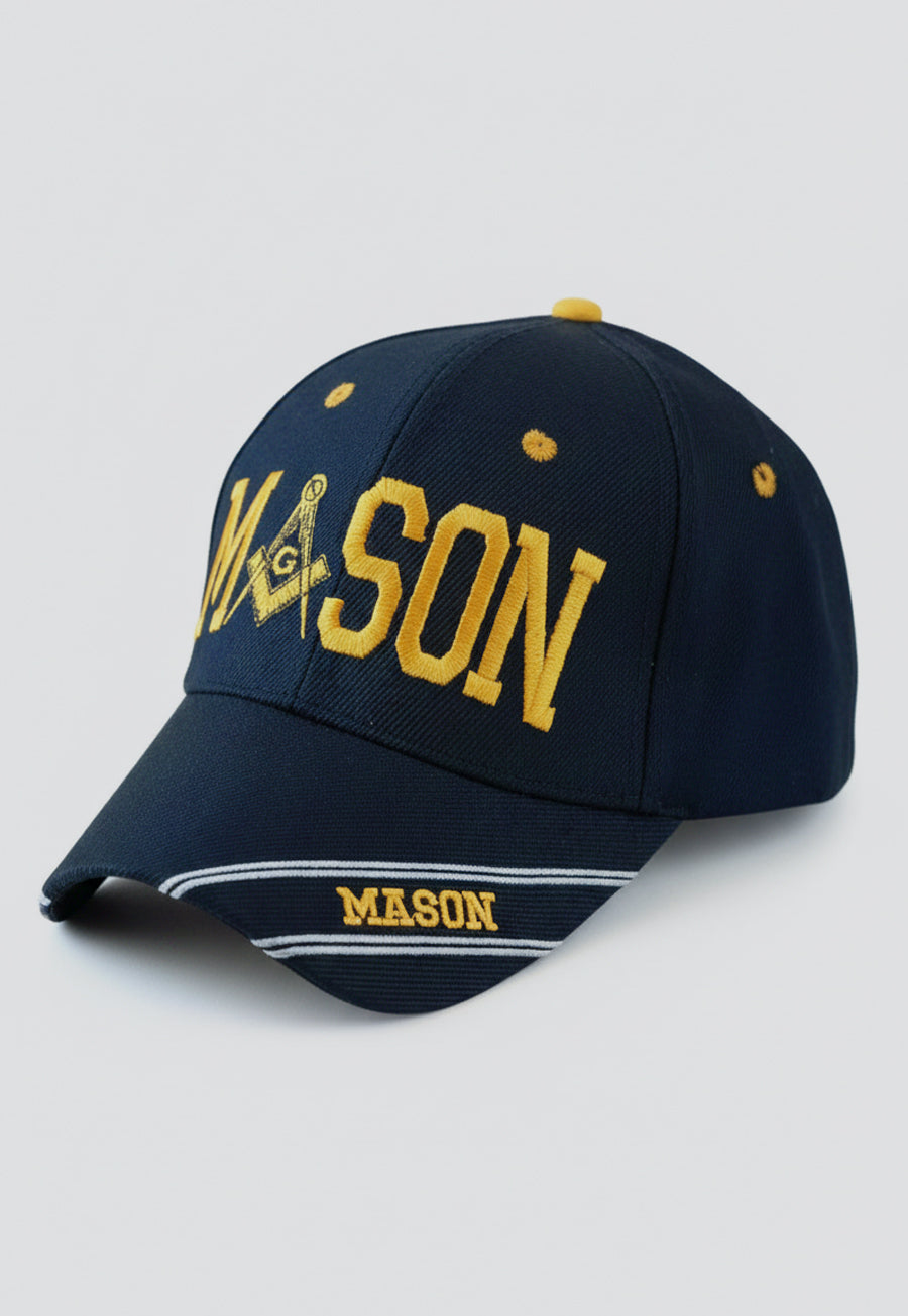 Mason Square &amp; Compass Masonic Adjustable Baseball Cap