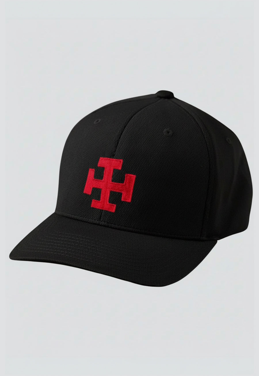 32nd Degree Cross Embroidered Masonic Flexfit Adult Cool &amp; Dry Sport Hat