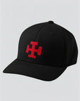 32nd Degree Cross Embroidered Masonic Flexfit Adult Cool & Dry Sport Hat
