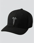 Caduceus Embroidered Masonic Flexfit Adult Cool & Dry Sport Hat