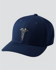 Caduceus Embroidered Masonic Flexfit Adult Cool & Dry Sport Hat