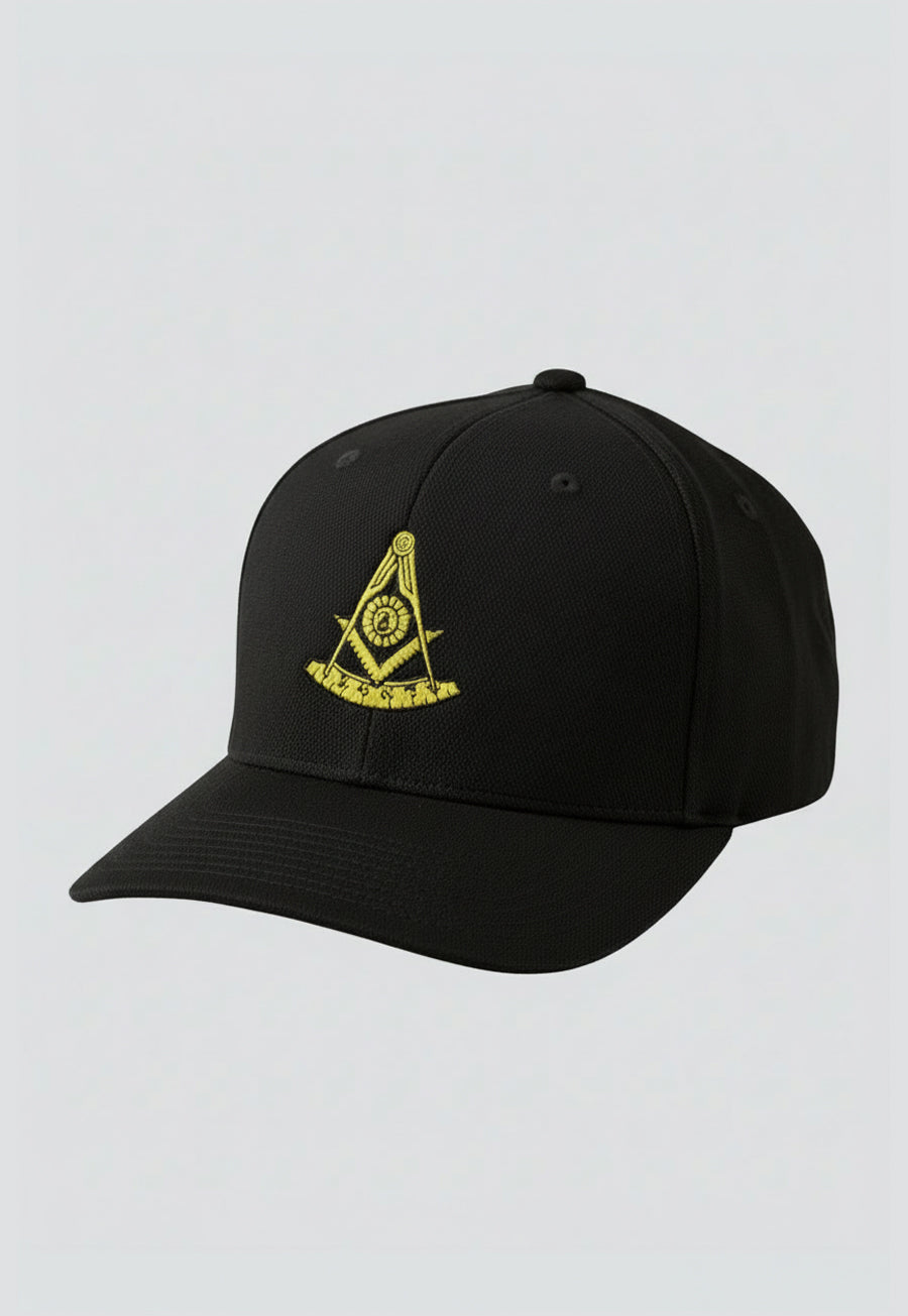 Past Master Embroidered Masonic Flexfit Adult Cool &amp; Dry Sport Hat