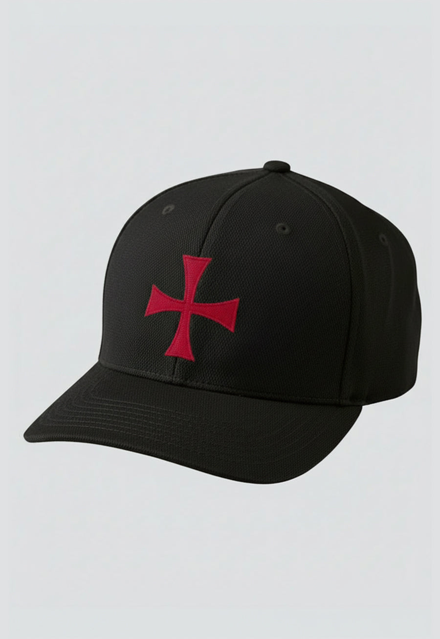 Knights Templar Masonic Flexfit Adult Cool &amp; Dry Sport Hat