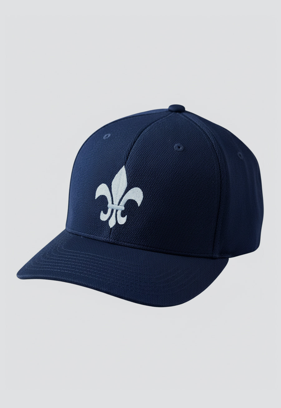 Fleur De Lis Masonic Flexfit Adult Cool &amp; Dry Sport Hat