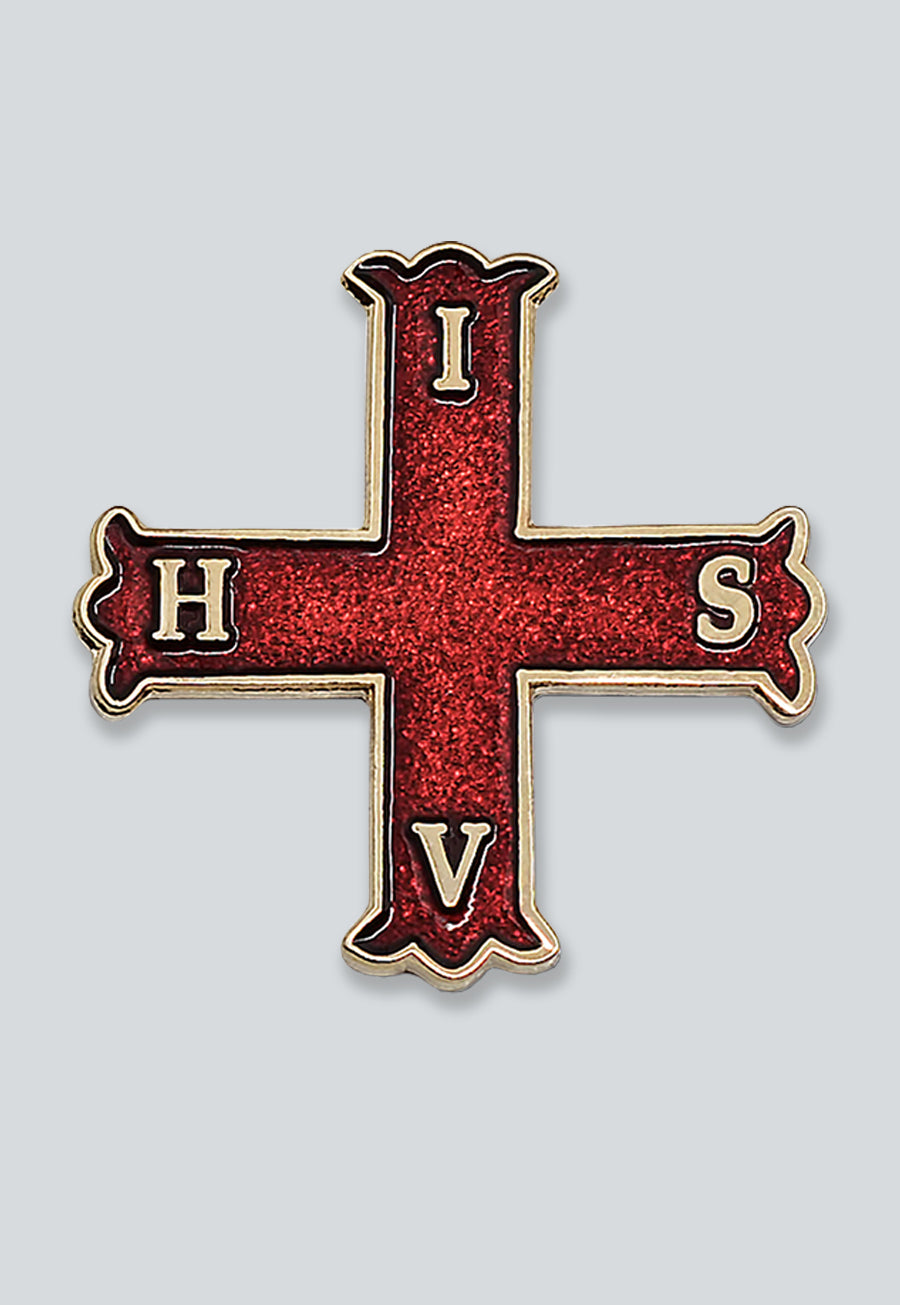 Knight of the Red Cross of Constantine Masonic Lapel Pin - [Red &amp; Gold][1'' Tall]