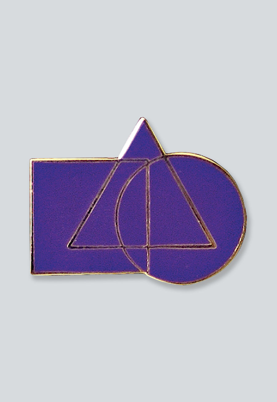 Cryptic Council Masonic Lapel Pin - [Purple &amp; Gold][1'' Wide]