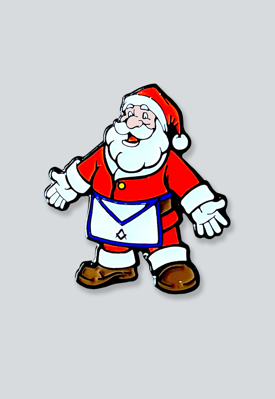 Santa Mason Lapel Pin [1 1/4" Tall]