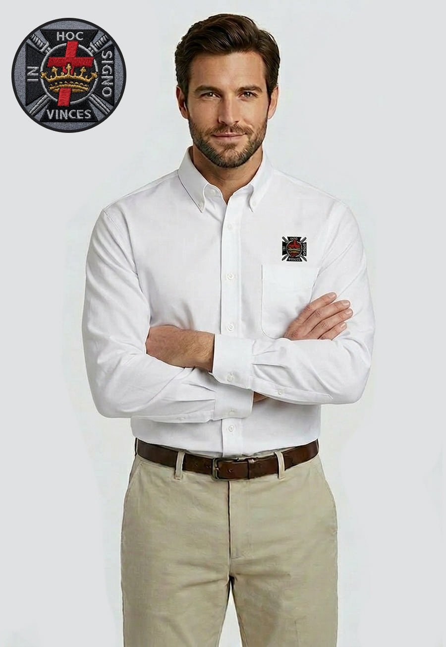 Knights Templar Long Sleeve Button-Down